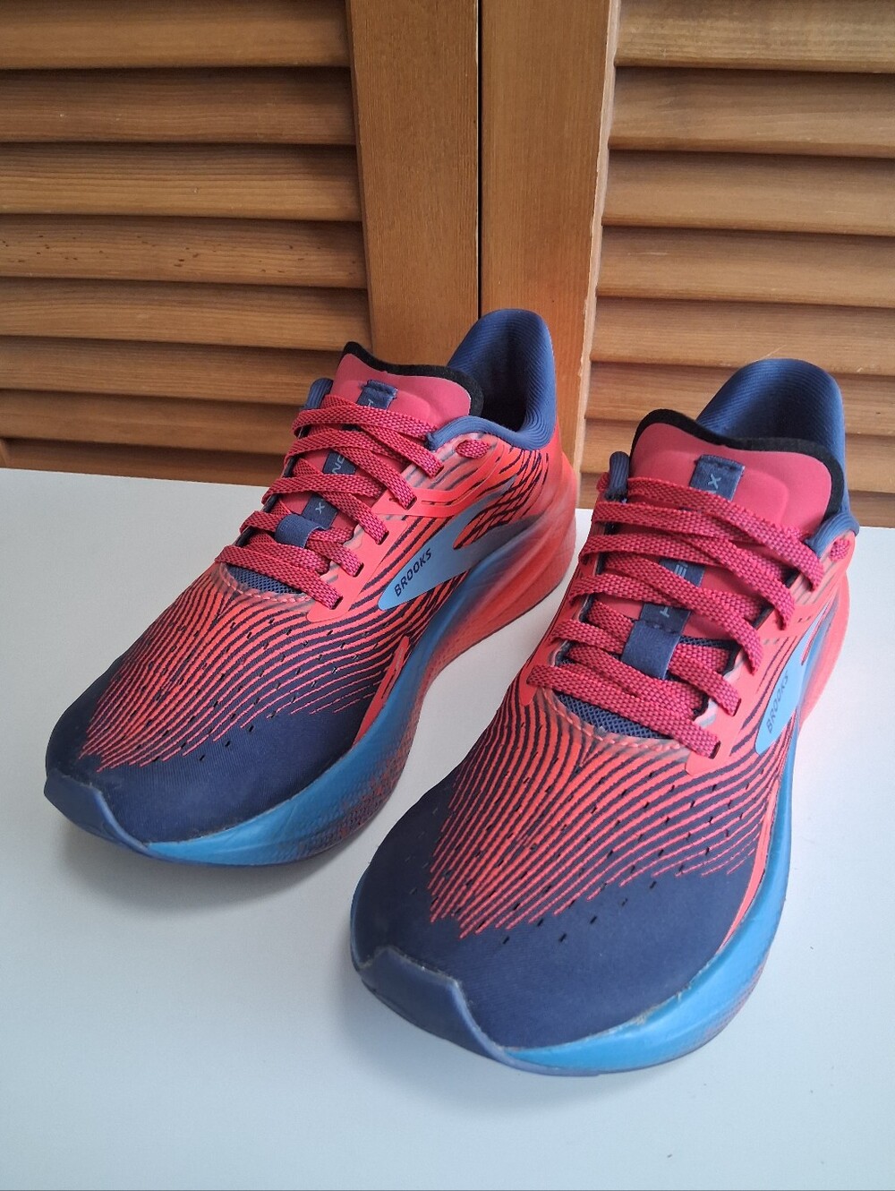 Brooks Hyperion Max Pink Cobalt Blissful Blue Road-Running Sneakers Women’s 7 - Picture 3 of 8